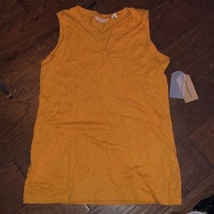 NWT Yellow-orange Christian Siriano tank tee